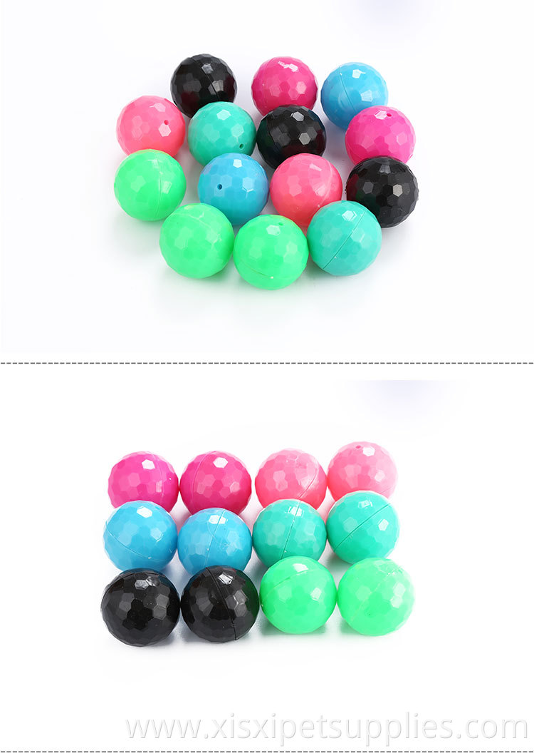 mixed color ball with bell for pet playing toy cat accessories